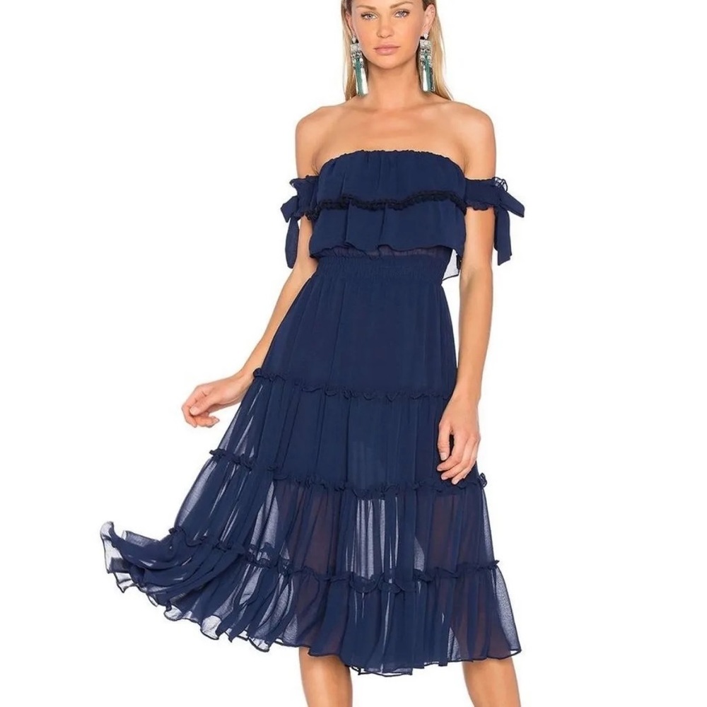 MISA Los Angeles Micaela Off- Shoulder Dress